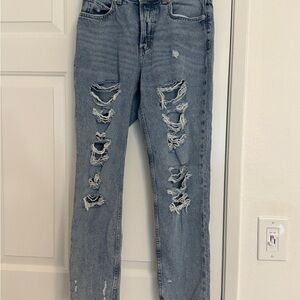 Distressed Light Blue Women's Jeans - &Denim H&M